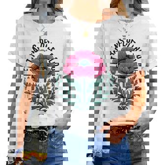 Let Trans People Bloom – Jolie Fleur D'allié De Fiertéibrante T-shirt femme - Cadeauxyz