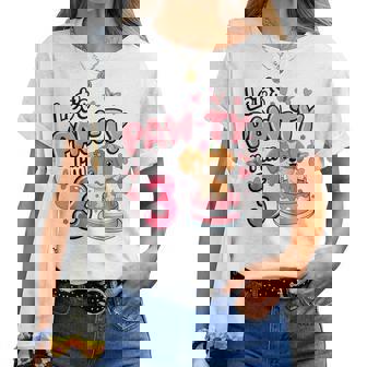 Let's Paw-Ty 3Th Birthday Girl Dog Puppy Lover 3 Years Old Women T-shirt | Mazezy