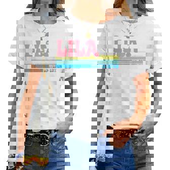 Lila Prénom Personnalisé Mignon Idée Groovy Lila T-shirt femme - Cadeauxyz