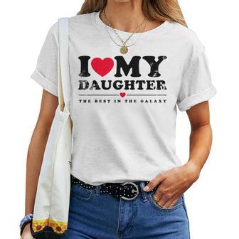 I Love My Daughter I Heart My Daughter Maglietta da donna - Novitaregali