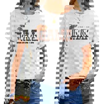 Mama Mom Western Family Matching Birthday Cowboy Cowgirl Women T-shirt | Mazezy