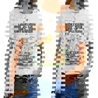 Mom Of The Wild One 1St Bday Boy Safari Woodland Women T-shirt | Seseable UK