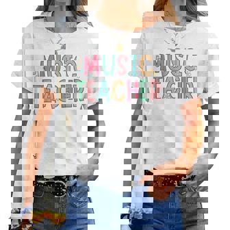 Music Teacher First Day Of School Elementary School Women T-shirt | Mazezy