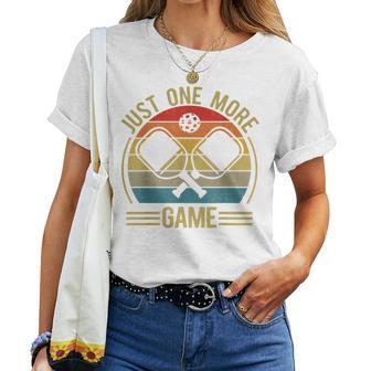 Pickleball- Just One More Game Dad Mom Men Women T-shirt | Mazezy