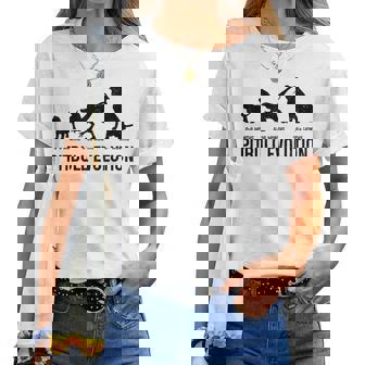 Pitbull Evolution Dog Lover Puppy Pitbull Mom Dad Women T-shirt - Thegiftio