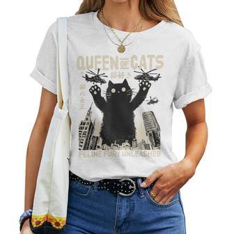 Queen Of Cats Japonaisintage Monster Cat T-shirt femme - Cadeauxyz
