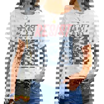 Resist Statue Liberty Bubblegum Protest Equality Women Women T-shirt | Mazezy