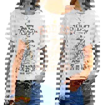 Rodeo Grandma Western Cowboy Family Matching Mother's Day Women T-shirt | Mazezy