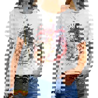 Rooster Cock Fight Chicken ノベルティ ファーマーズギフト レディースTシャツ - Kawaiitshirt