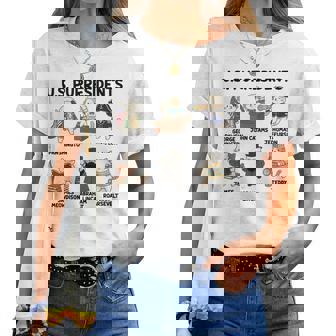 History Teacher American History Cat Lover Us Purresidents Women T-shirt - Thegiftio