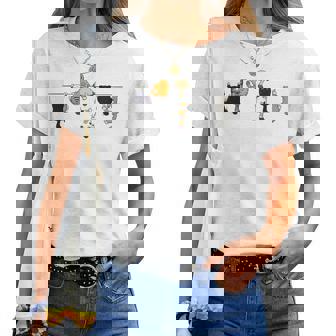 猫 ぶら下がり かわいい ネコ 面白い ペット ネコ好き 猫のお母さん 猫のお父さん 動物好き キャットラバー レディースTシャツ - Kawaiitshirt