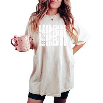 Isibindi Groovy Wavy Style School Spirit Wear Women's Oversized Comfort T-shirt - Thegiftio UK