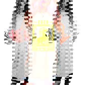 2026 Année Du Cheval Nouvel An Chinois Zodiaque Lunaire T-shirt oversize confortable pour femme - Cadeauxyz