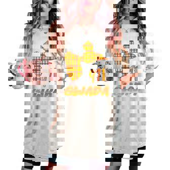 971 Gwada Idee Cadeau Guadeloupe Gwadlouptyle Madras T-shirt oversize confortable pour femme - Cadeauxyz