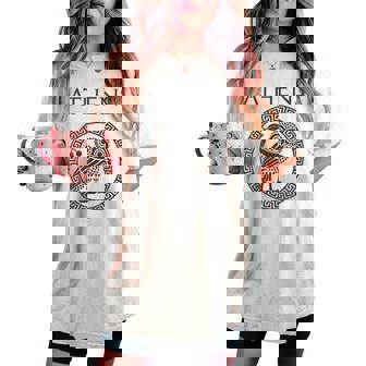 Athens Ancient Greece Athenian Owl Women's Oversized Comfort T-shirt | Mazezy