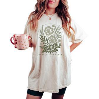 Barely Tolerable Pride And Prejudice Jane Austen Women's Oversized Comfort T-shirt - Thegiftio UK
