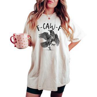 Black Crow F-Caw-F Black Bird Women's Oversized Comfort T-shirt - Thegiftio UK