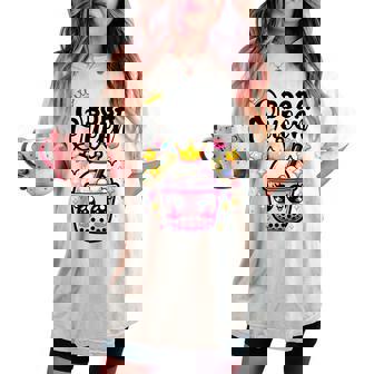 Boba Queen For N Girls Boba Bubble Tea Kawaii Japanese Women's Oversized Comfort T-shirt - Thegiftio