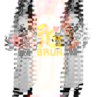 Bruh Be Kind Unity Day Orange Boys Gamer Pixel Anti Bullying Women's Oversized Comfort T-shirt | Seseable CA