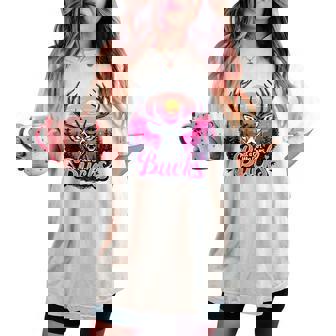 Buck Deer Hunting Hunter Girl Vintage Hunt Women's Oversized Comfort T-shirt - Thegiftio