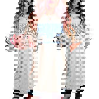 Cheer Senior Class Of 2026 High School Cheerleading Mom Women's Oversized Comfort T-shirt - Monsterry