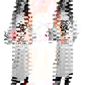 Christian Girl Love Jesus America Cute 4Th July Patriotic Women's Oversized Comfort T-shirt - Thegiftio