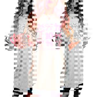 Cute Double Digits Birthday Girl 10Th Birthday Coquette Bow Women's Oversized Comfort T-shirt - Thegiftio