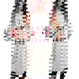 Cute I'm Not Like A Regular Teacher I'm A Cool Teacher Quote Women's Oversized Comfort T-shirt - Thegiftio