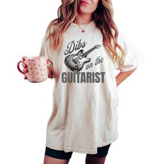 Dibs About The Woman Guitarist Guitarist Women's Oversized Comfort T-shirt - Monsterry