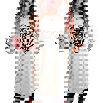 Game Day Bear Women's Oversized Comfort T-shirt - Thegiftio