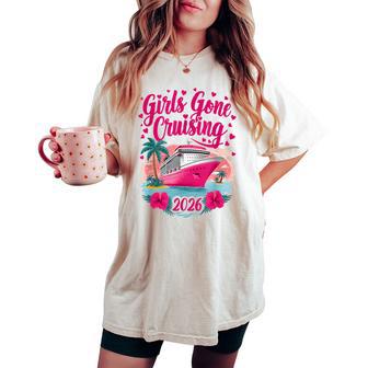 Girls Gone Cruising 2026 Cruise Vacation Bestie Women Women's Oversized Comfort T-shirt - Thegiftio UK