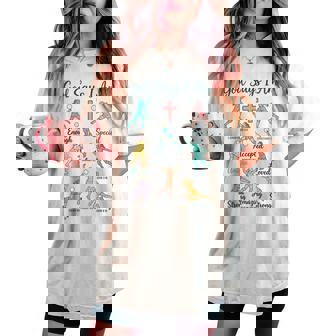 God Says I Am Volleyball T N Girls Christian Christ Women's Oversized Comfort T-shirt - Monsterry