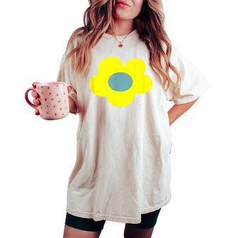 Grim Reaper Mandy Yellow Flower Pink Women's Oversized Comfort T-shirt - Thegiftio UK