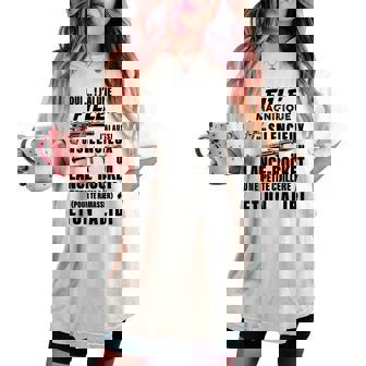 Humour Papa J'ai Une Fille Magnifique Et Unilencieux T-shirt oversize confortable pour femme - Cadeauxyz