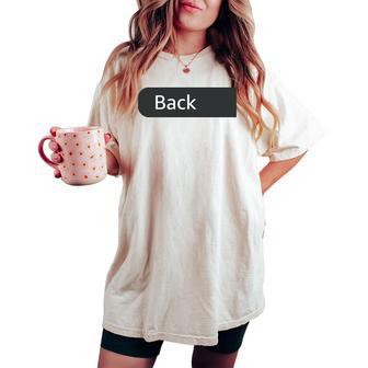 Instructor Printed On Back Only Work Office Teacher Women's Oversized Comfort T-shirt - Thegiftio UK