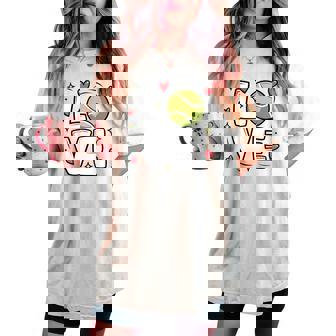 Love Tennis Player For N Girls And Cute Sports Women's Oversized Comfort T-shirt | Mazezy