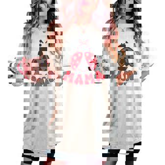 Mama Ladybug First Birthday Girl Family Matching Party Women's Oversized Comfort T-shirt - Thegiftio