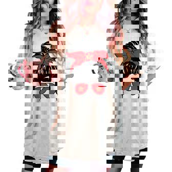 Maroc Fille Maroc Drapeau Marocain Fière Marocaine Maroc T-shirt oversize confortable pour femme - Cadeauxyz