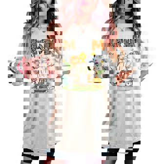 Mom Of The Wild One 1St Bday Boy Safari Woodland Women's Oversized Comfort T-shirt | Seseable UK