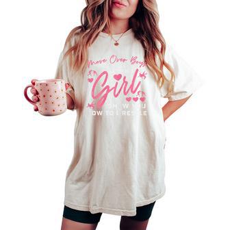 Move Over Boys Let This Girl Show Wrestle Wrestling Women Women's Oversized Comfort T-shirt - Thegiftio UK