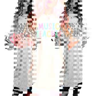 Music Teacher First Day Of School Elementary School Women's Oversized Comfort T-shirt | Mazezy