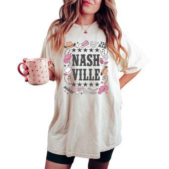 Nashville Country Girl Cowgirl Women's Oversized Comfort T-shirt - Thegiftio
