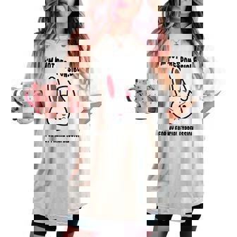 Nonono Responsabile Per La Mia Espressione Facciale Angry Bunny T-shirt comoda oversize da donna - Novitaregali