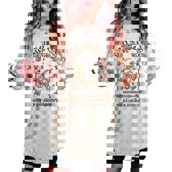 Pots Awareness Skeleton Dizzy Girl A Gang Why Go Stargazing Women's Oversized Comfort T-shirt - Monsterry