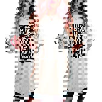 Punks Not Dead -Intage Grunge Punk Is Not Dead Rock T-shirt oversize confortable pour femme - Cadeauxyz