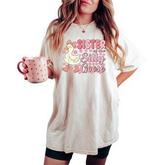 Sister Goose On The Loose Birthday Matching Family Women's Oversized Comfort T-shirt - Thegiftio UK