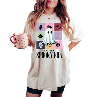 In My Spooky Era Ghost Retro Halloween Girls Ns Women's Oversized Comfort T-shirt - Thegiftio UK