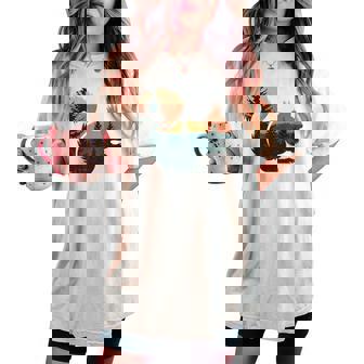 Squirrel Hunting Hiking Outdoor Camping Forest Women Women's Oversized Comfort T-shirt | Mazezy