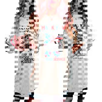 Thank You For Your Services Patriotic Veterans Day Women Women's Oversized Comfort T-shirt - Monsterry