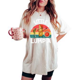 Toddler Boys Little Lumpia Cute Baby Girls Filipina Filipino Women's Oversized Comfort T-shirt - Thegiftio UK